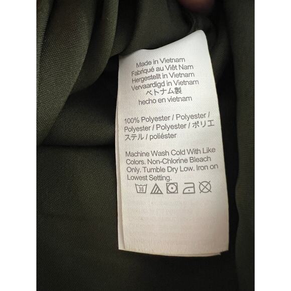 J. Crew Olive Midi Satin Slip Skirt size Small - Picture 3 of 5